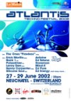 Atlantis techno festival 2002 - Flyer