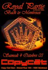 Royal Partie - 'Back To Montreux' - Flyer
