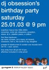DJ Obsession's Birthday Party ! - Flyer