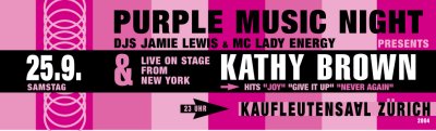 Purple Music Night - Flyer